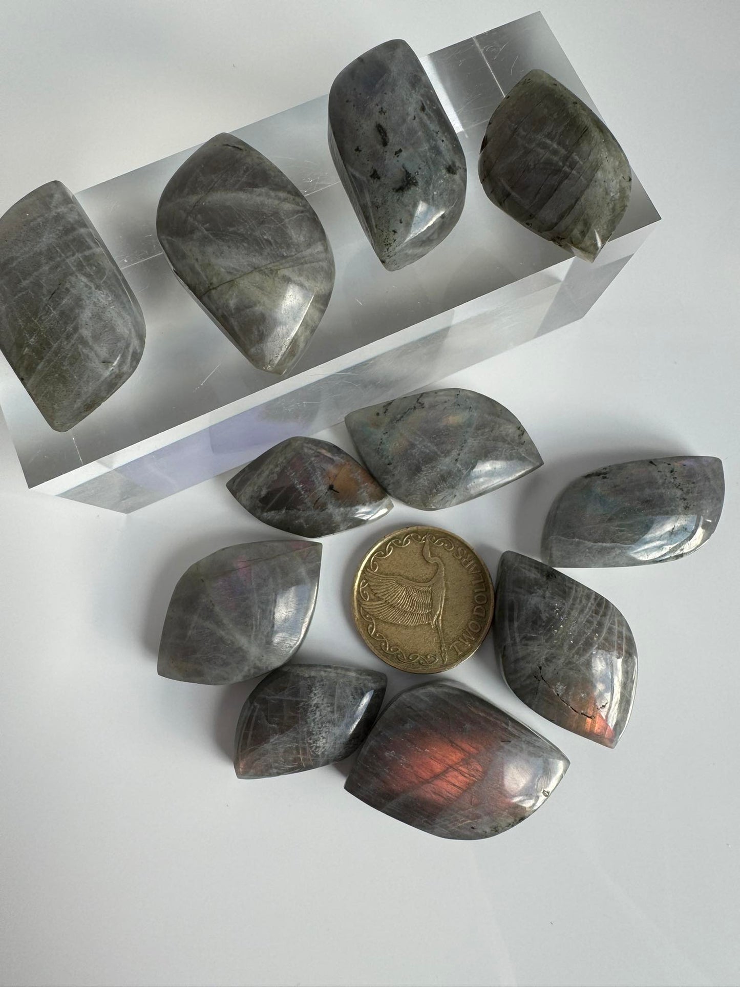 High Grade Purple Labradorite leaf