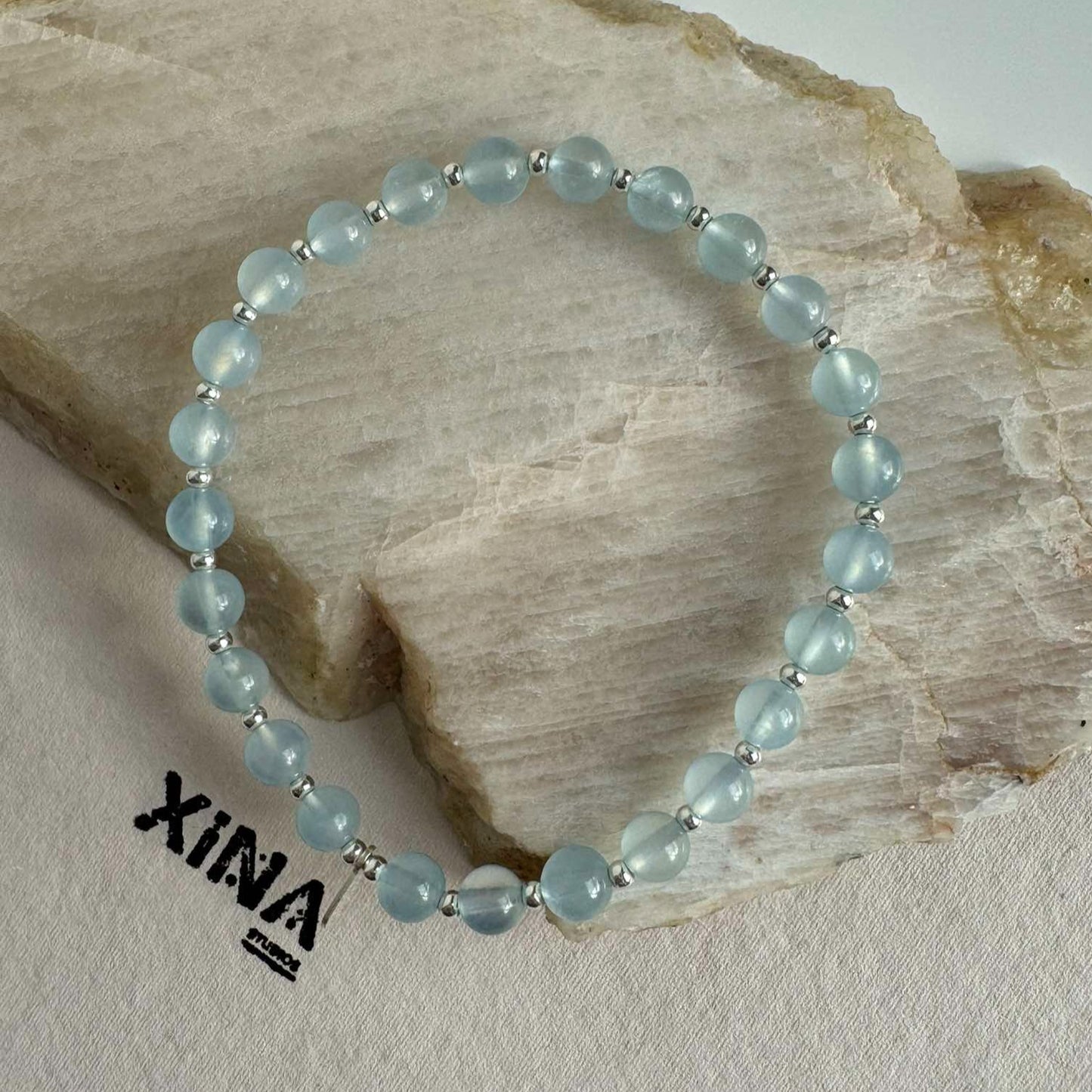 Aquamarine 4mm Bracelet