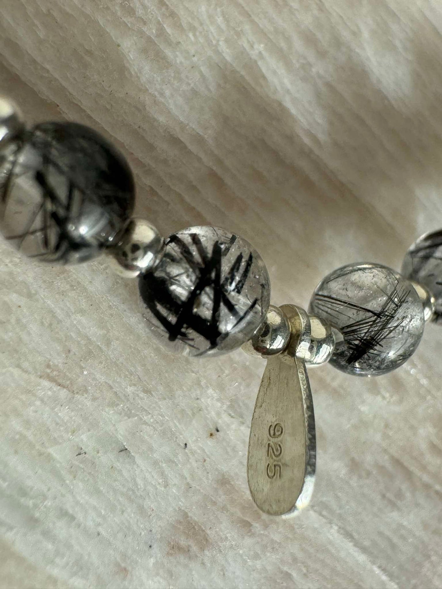 Black Rutilated Quartz Bracelet