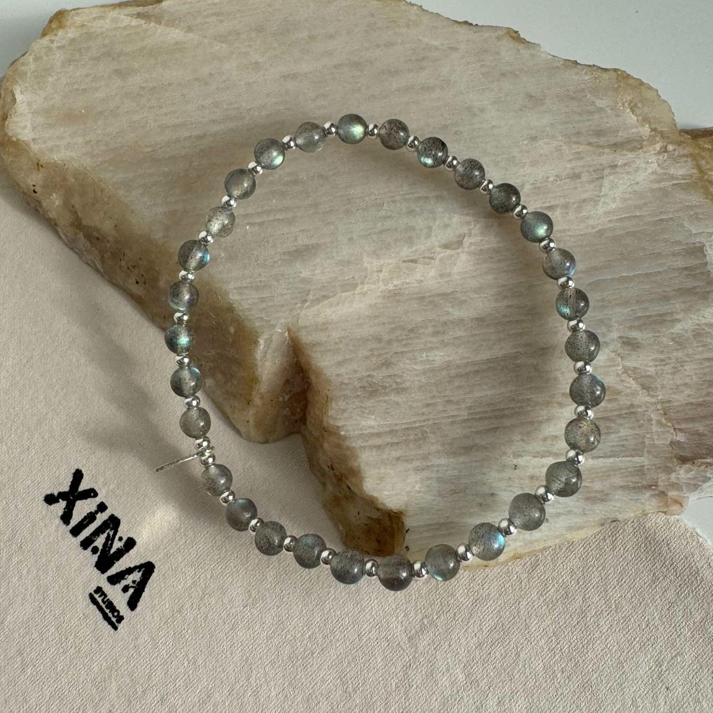 Labradorite 4mm Bracelet