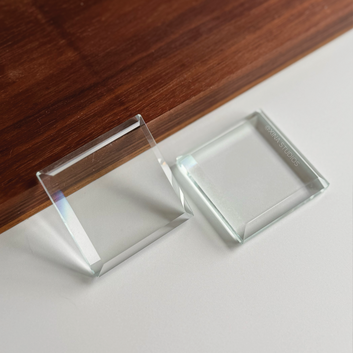 (Glass) Crystal Display Square Plate