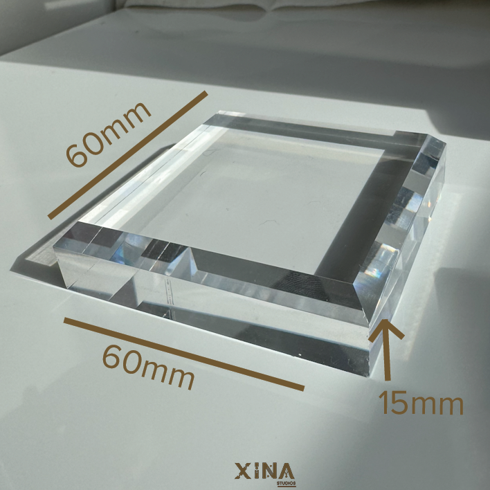 Acrylic Crystal Display Square Plate