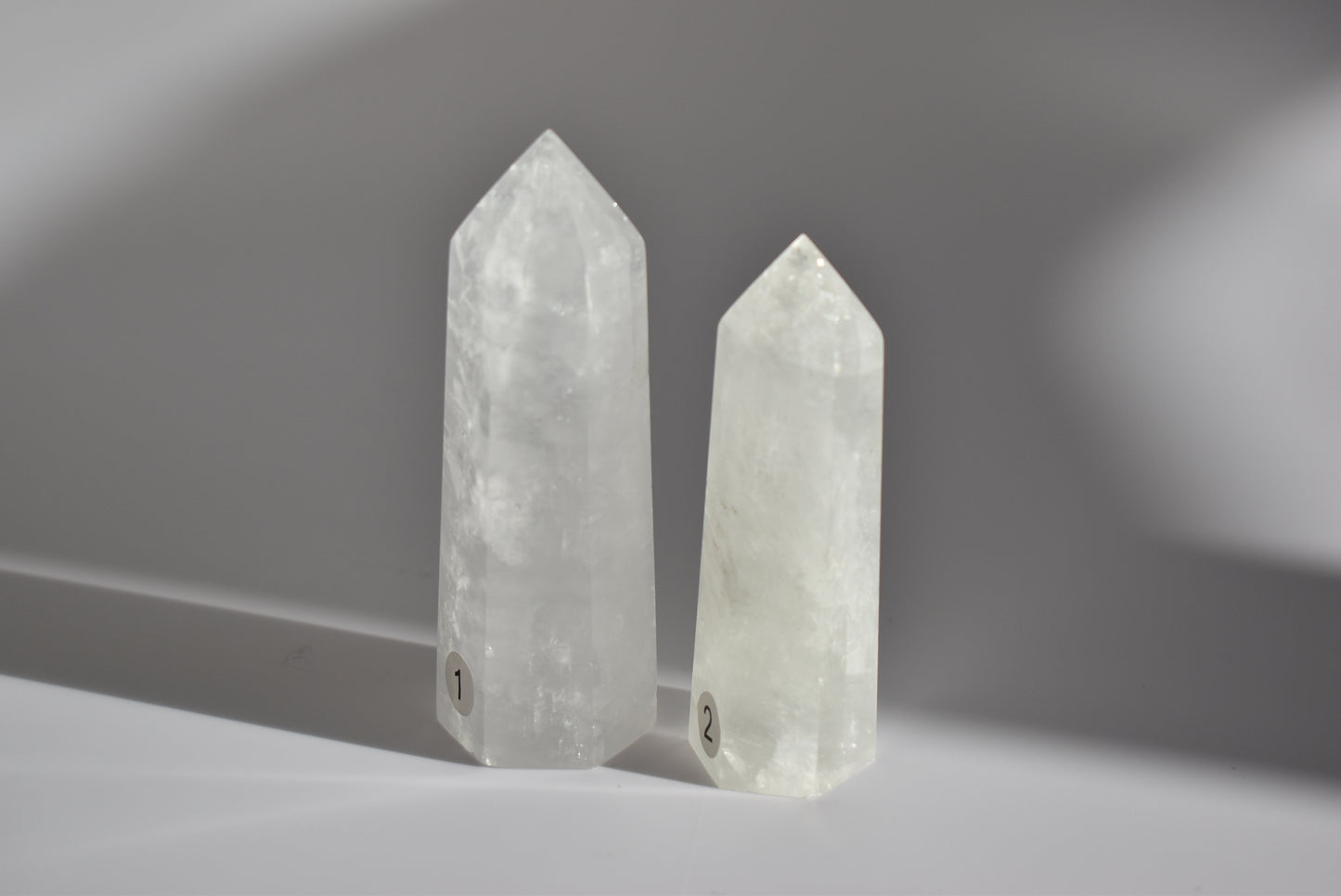 White Calcite Points