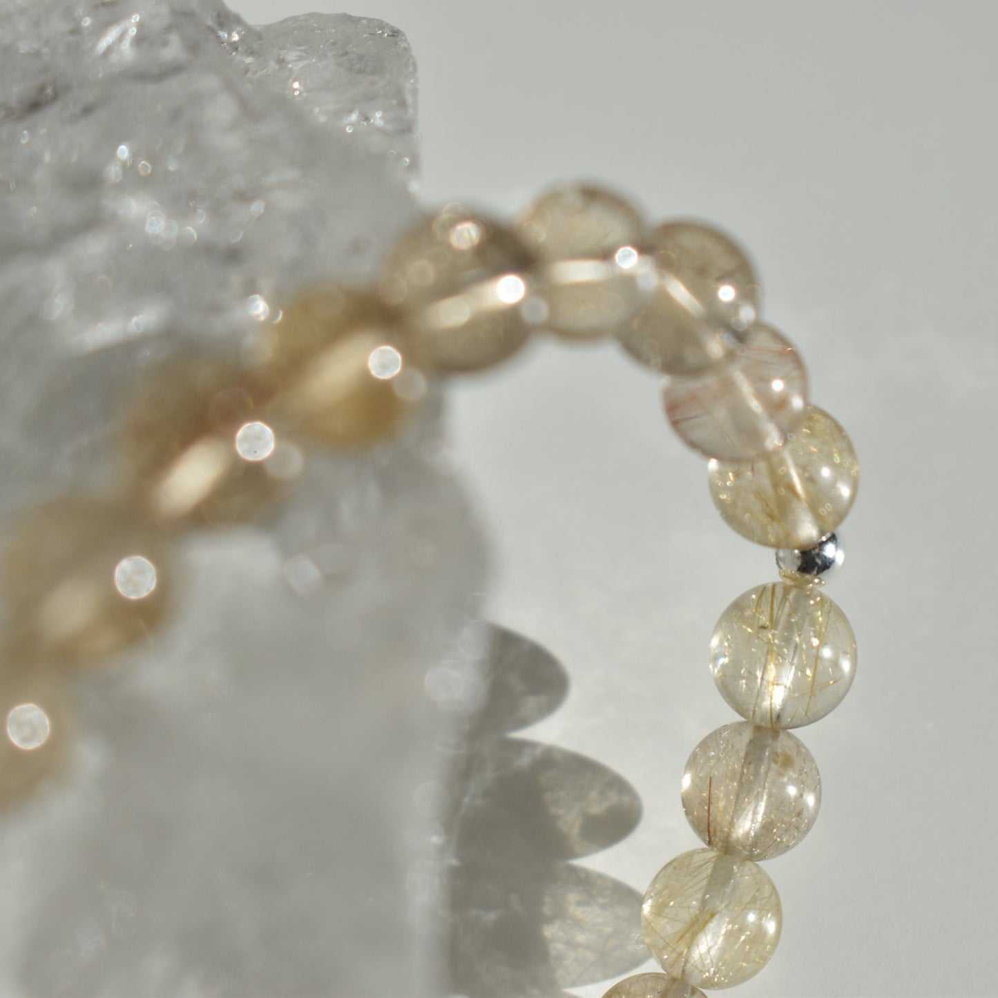 Golden Rutile Quartz Bracelet 8mm