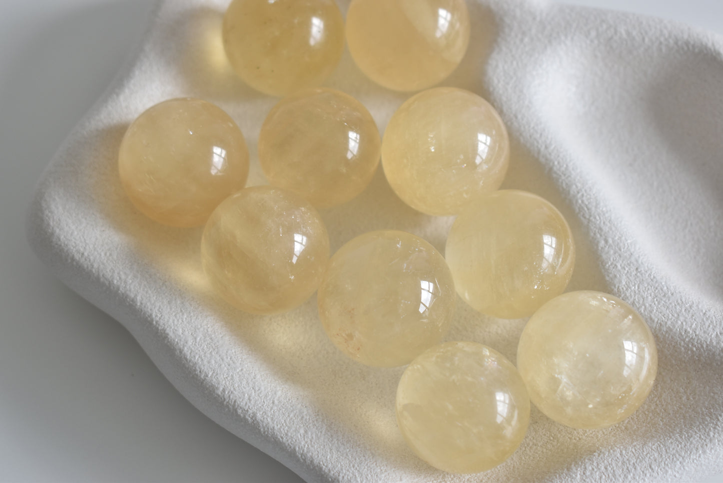 Honey Calcite Sphere 3cm