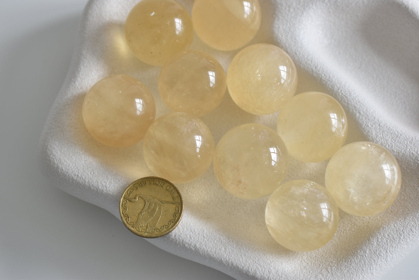 Honey Calcite Sphere 3cm