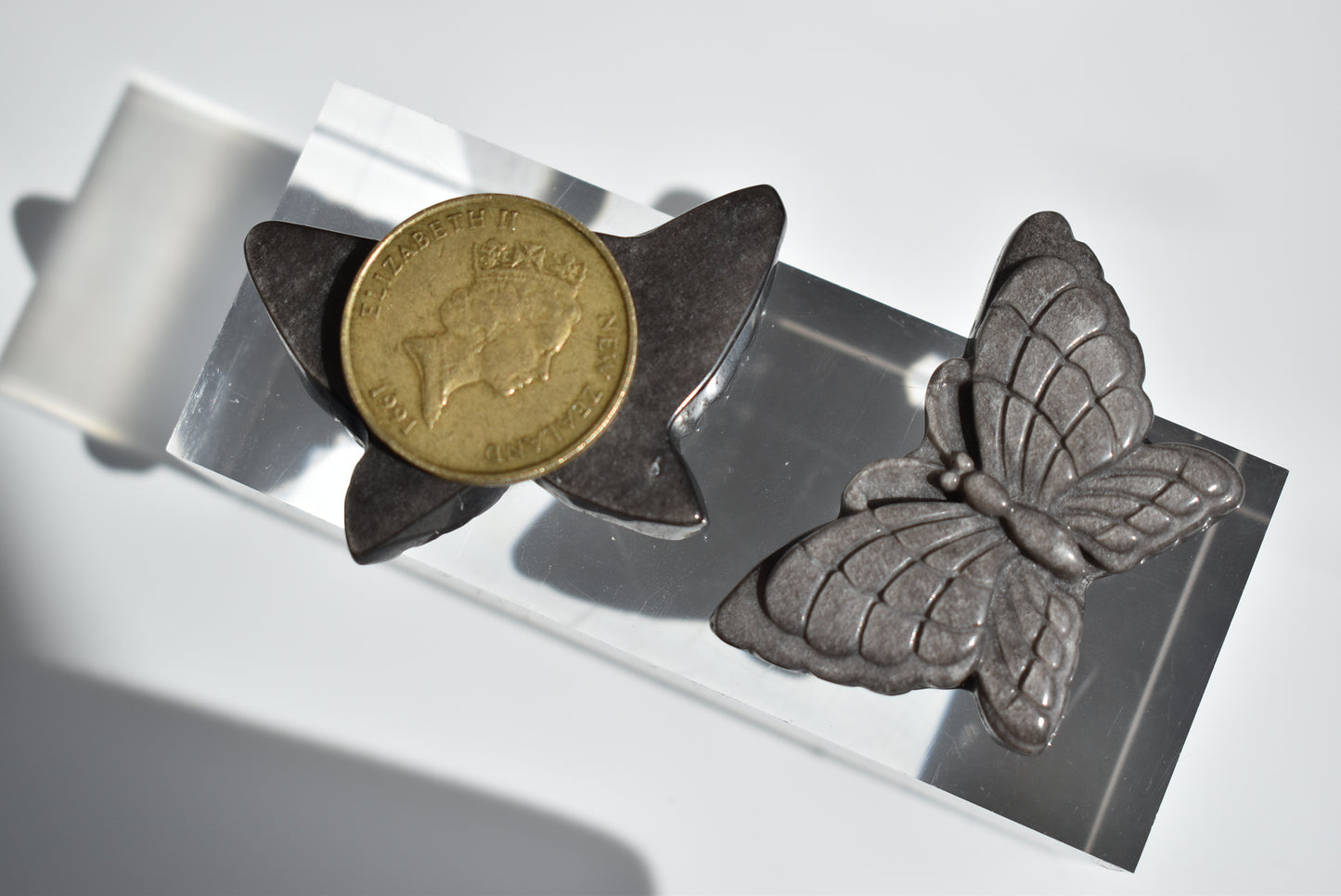 Silver Sheen Obsidian Butterfly