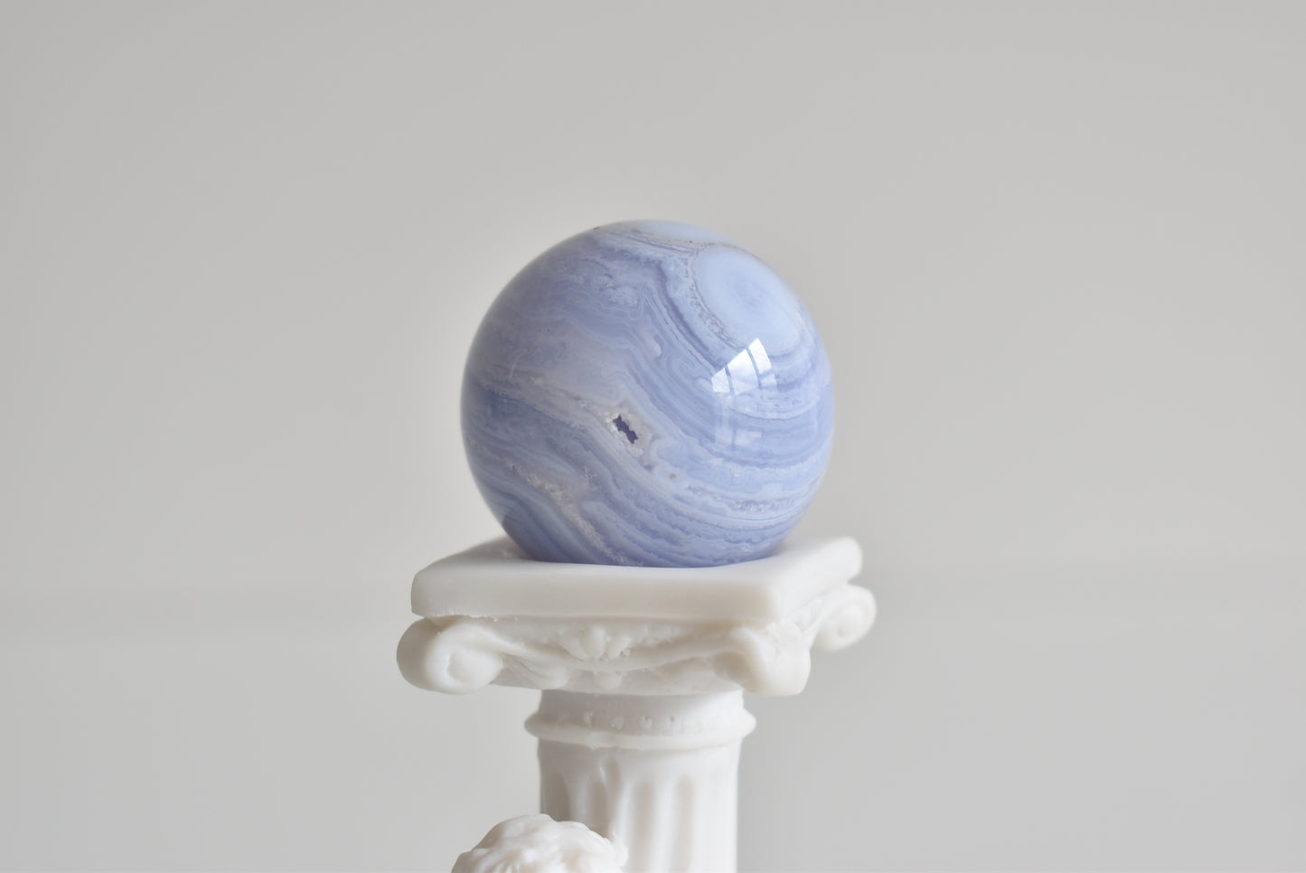 Druzy Blue Lace Agate Sphere 35mm