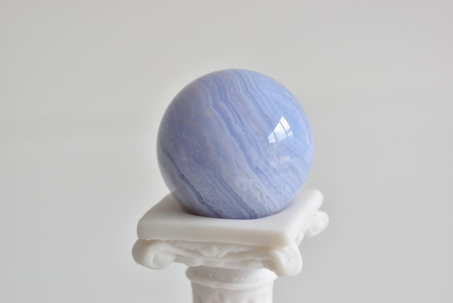 Druzy Blue Lace Agate Sphere 35mm