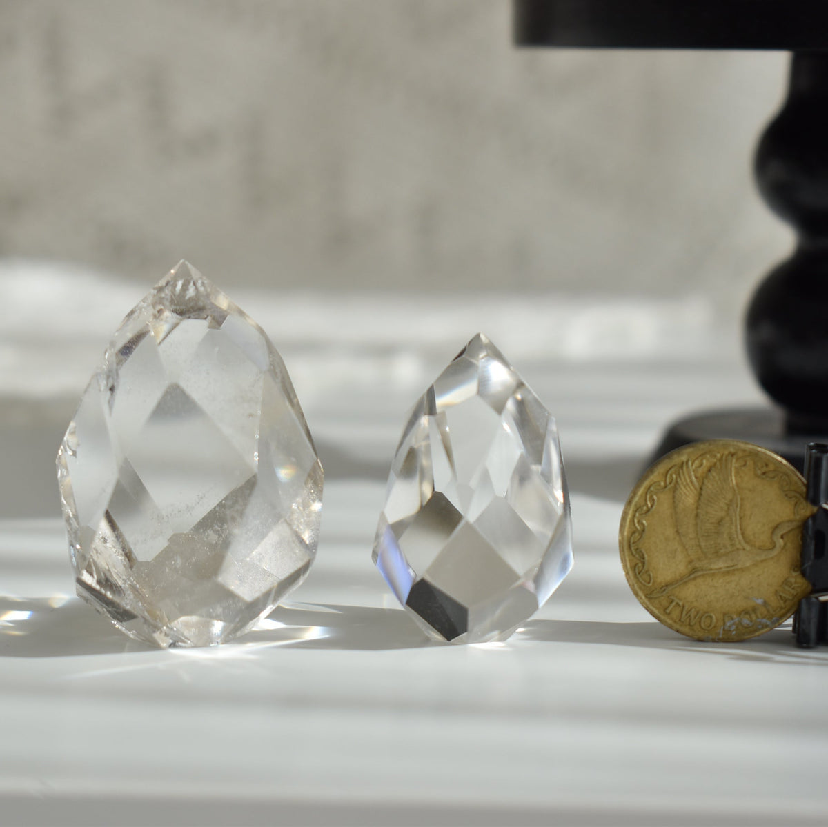 Clear Quartz Faceted Point (l)