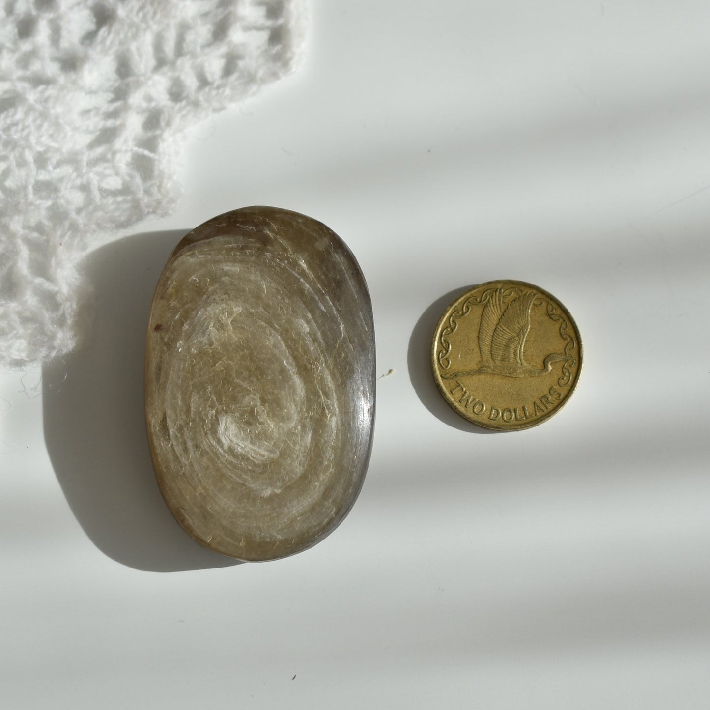 Golden Lepidolite Palm Stone #1