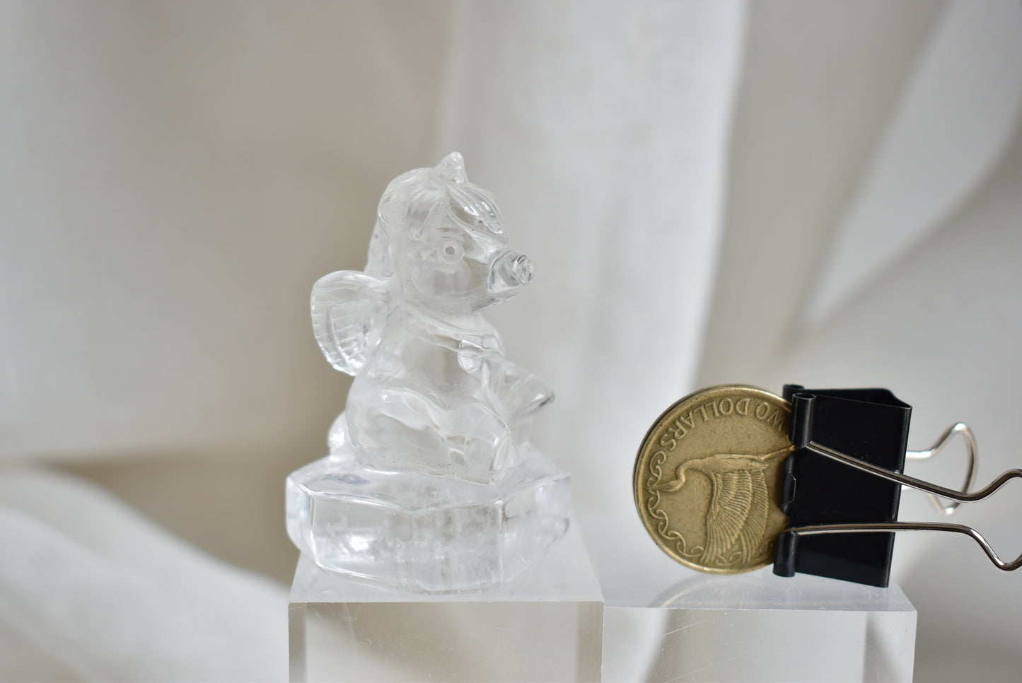 Pig Unicorn (High Grade Clear Quartz)