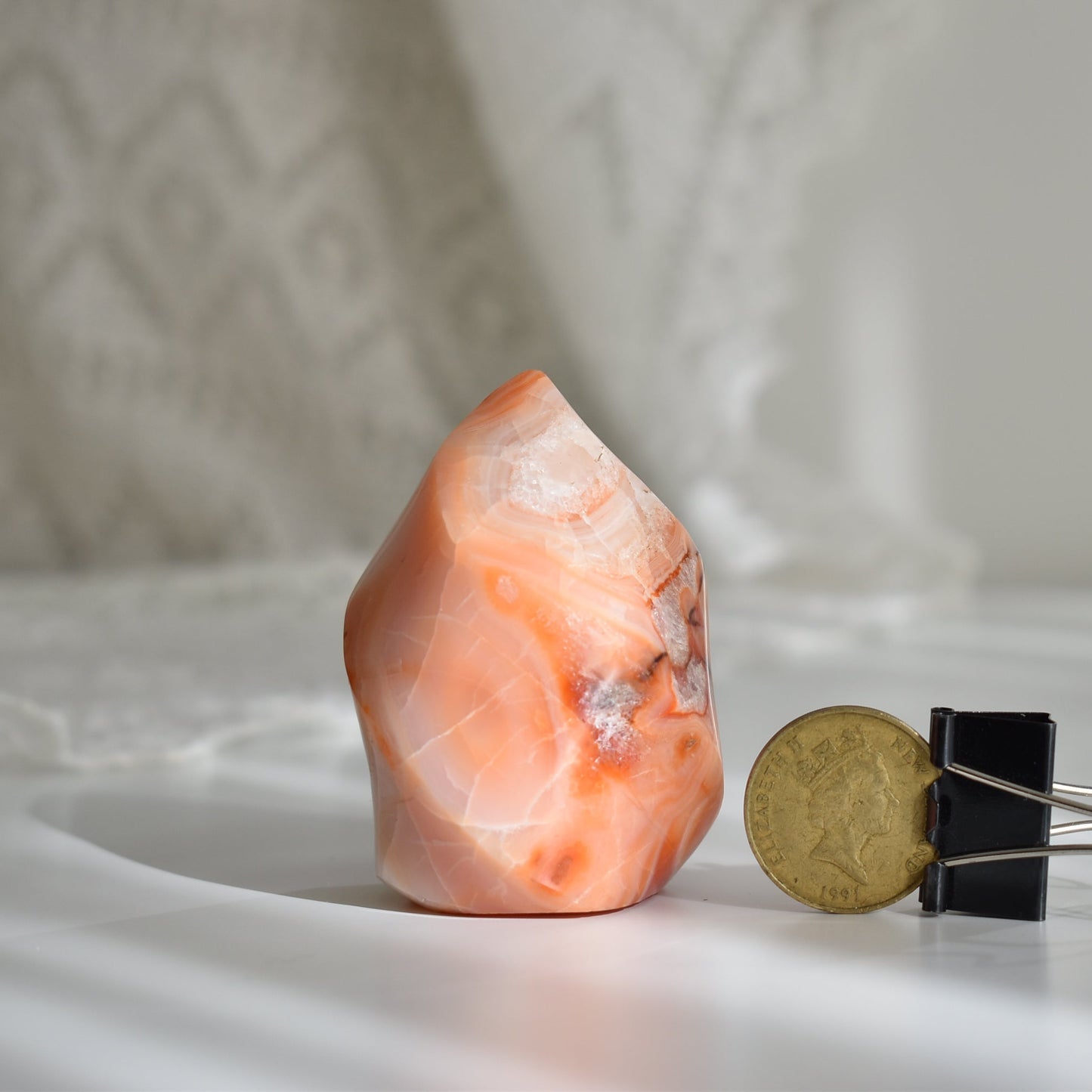 Peach Carnelian Flame
