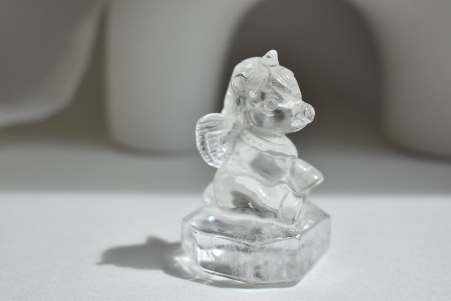 Pig Unicorn (High Grade Clear Quartz)