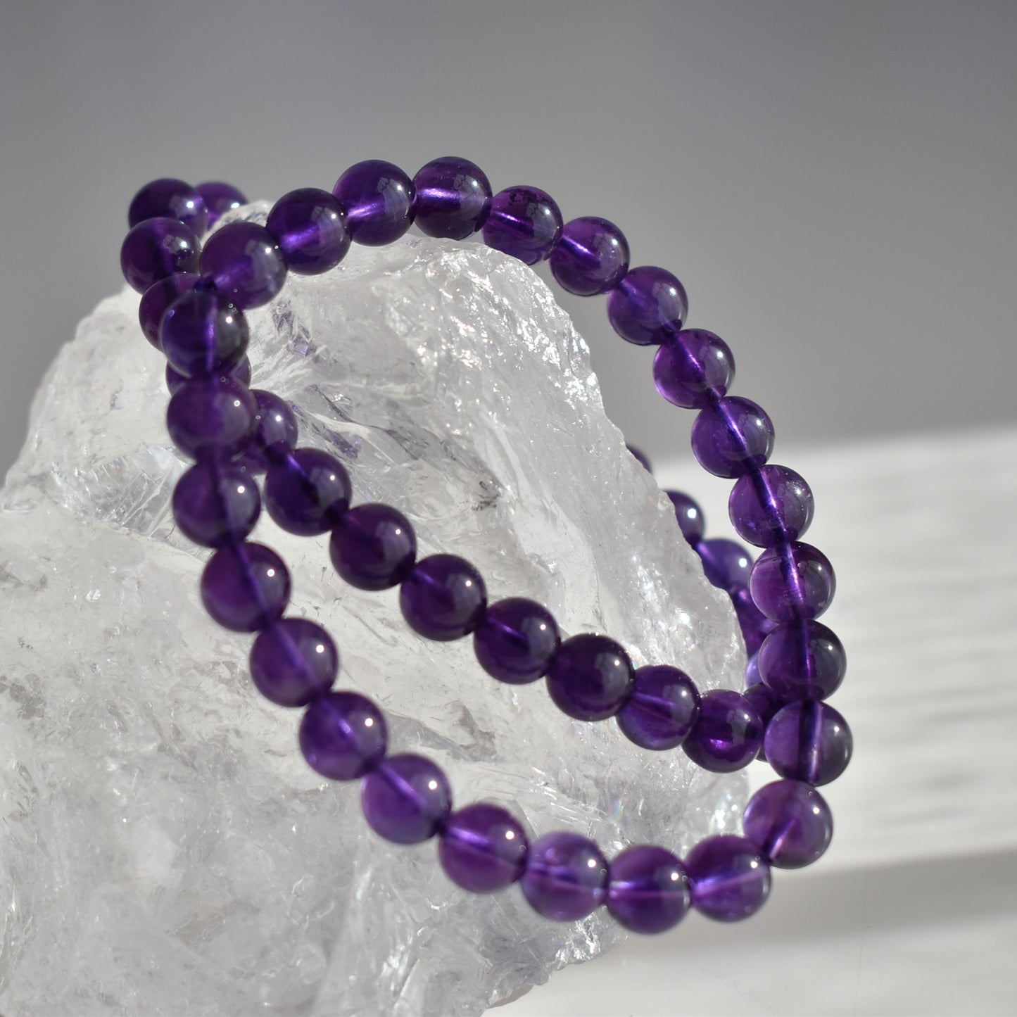 High Grade Amethyst Bracelet 8mm