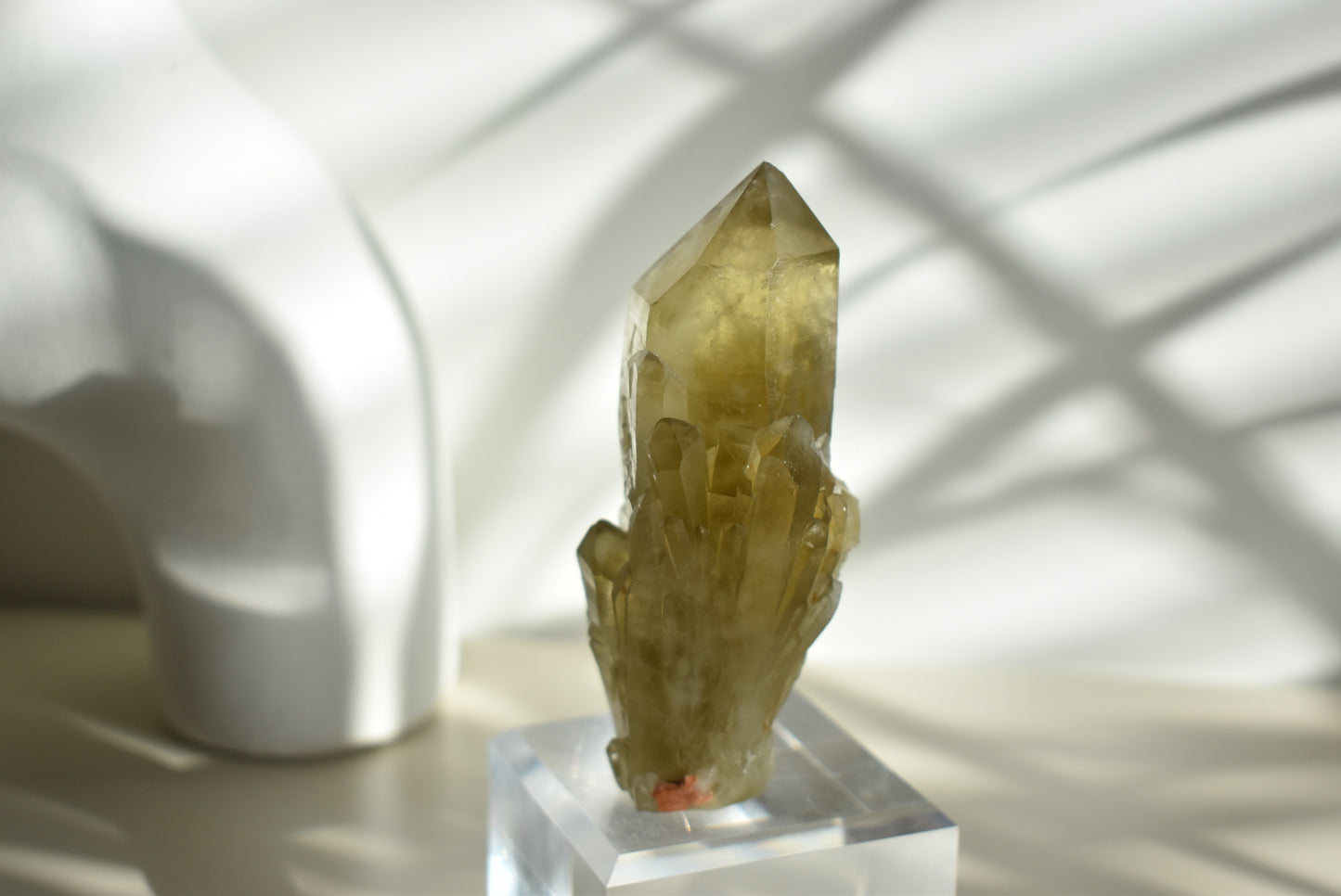 Natural candle Citrine Raw Point