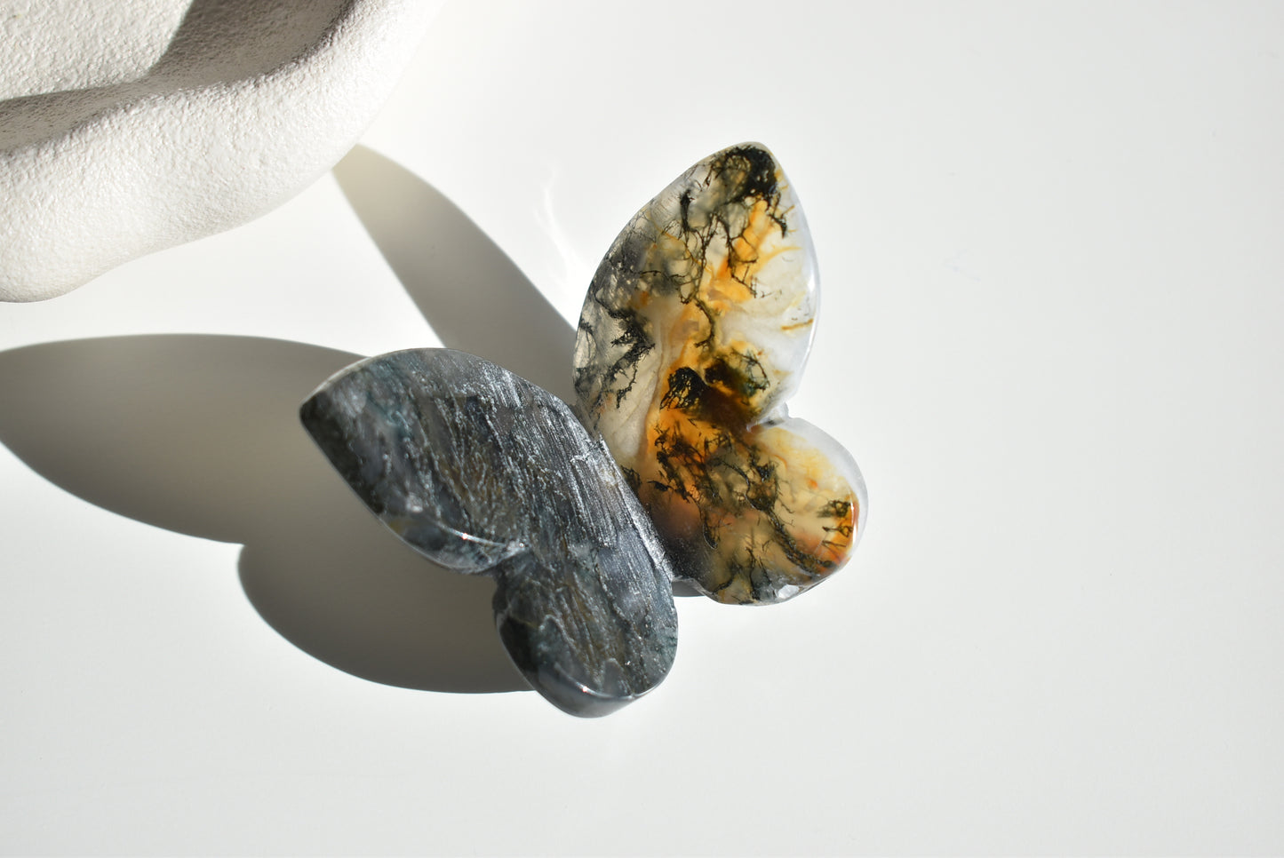 Moss Agate Butterfly