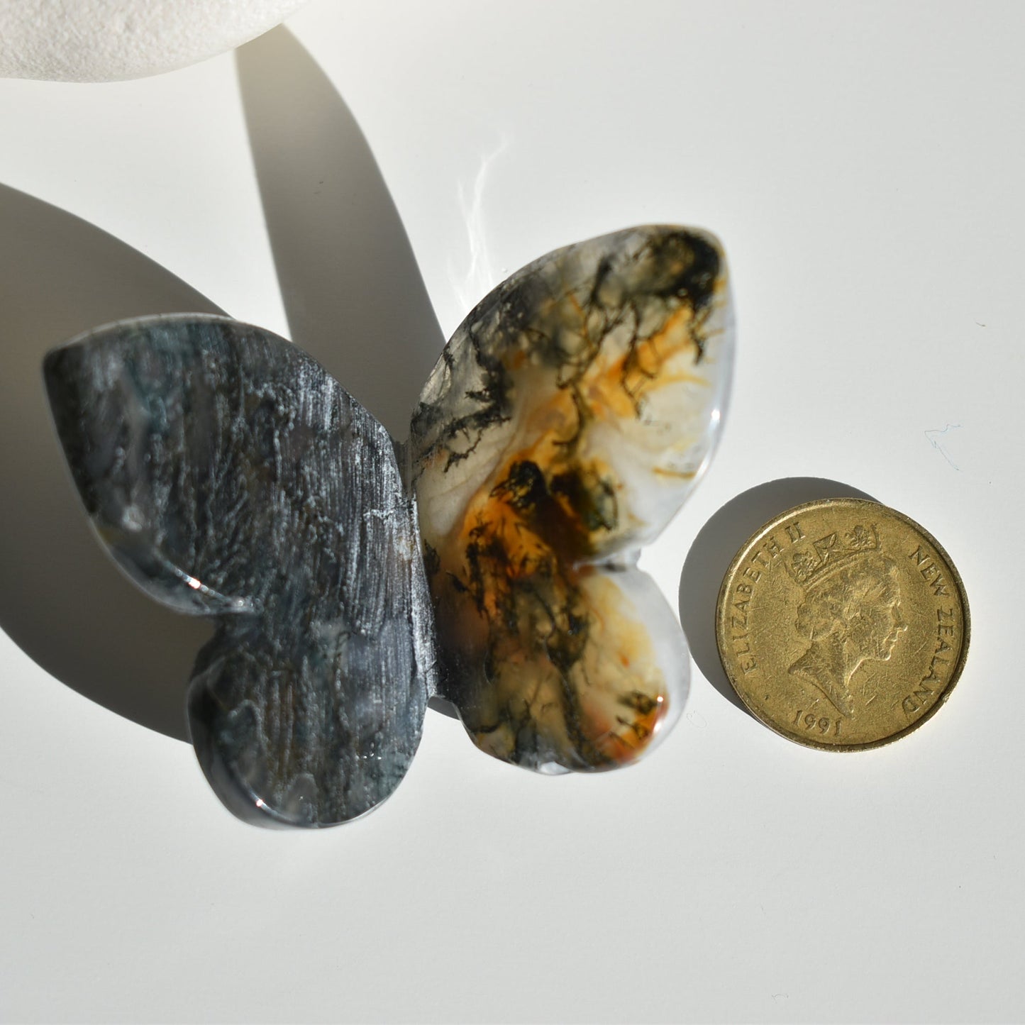 Moss Agate Butterfly
