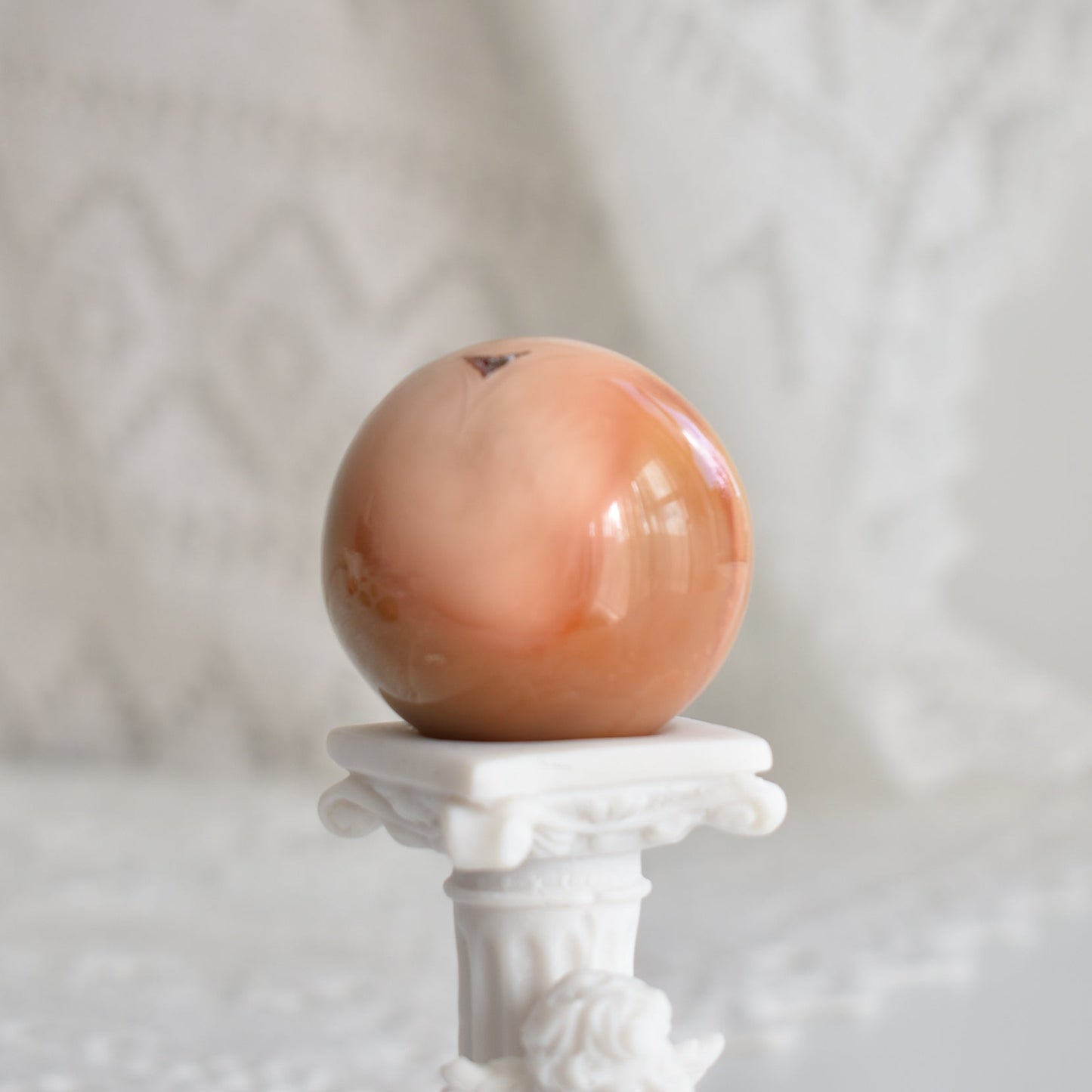 Peach Carnelian Sphere