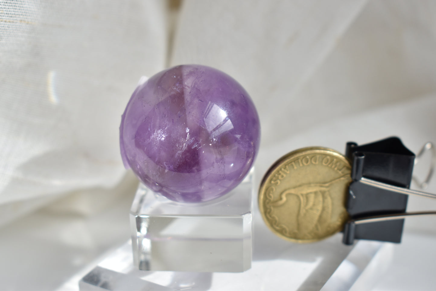 High Grade Amethyst Sphere 34mm