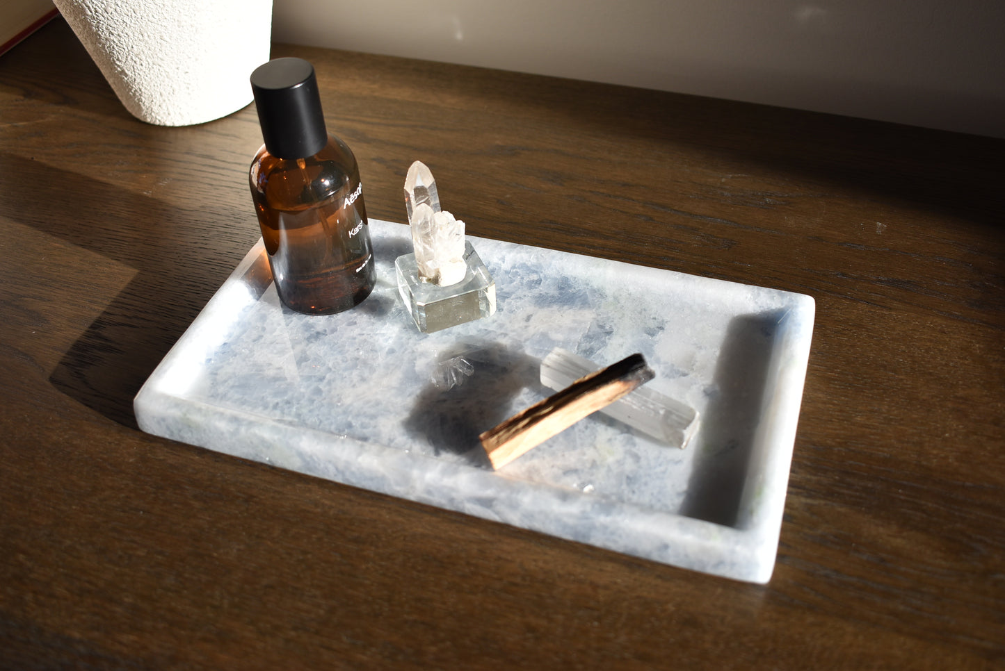 Blue Calcite Marble Tray