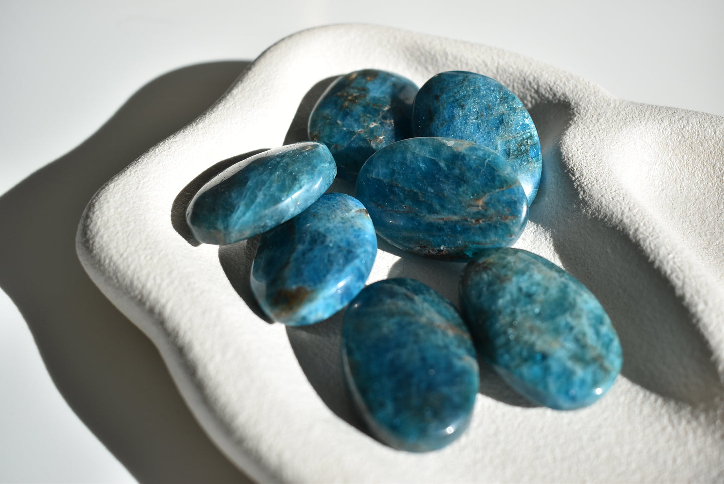 Blue Apatite Palm Stone