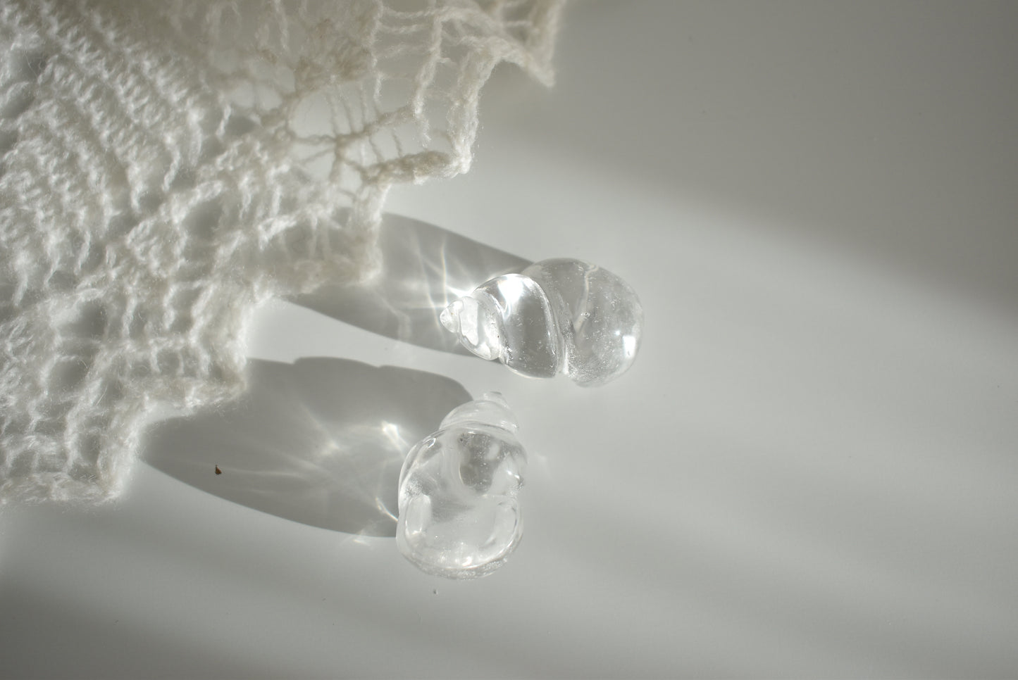 Clear Quartz Seashell (short)