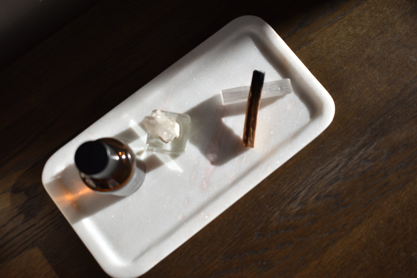 Pink Marble Tray - Rectangle