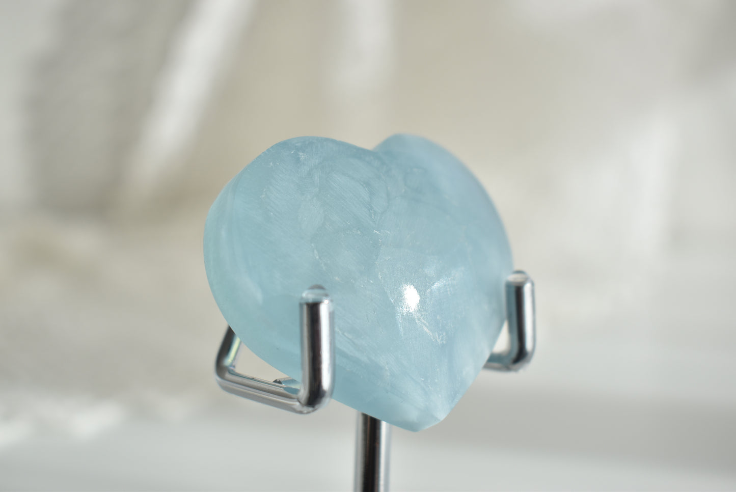 Large Aquamarine Heart (matte finish)
