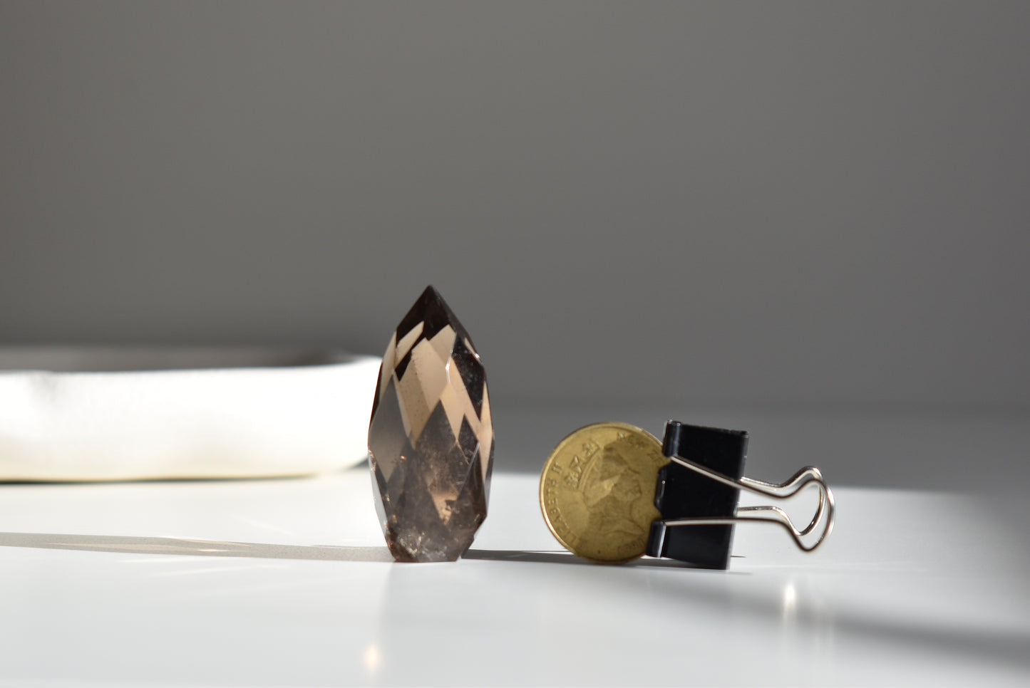 Smoky Quartz Faceted Tower #2