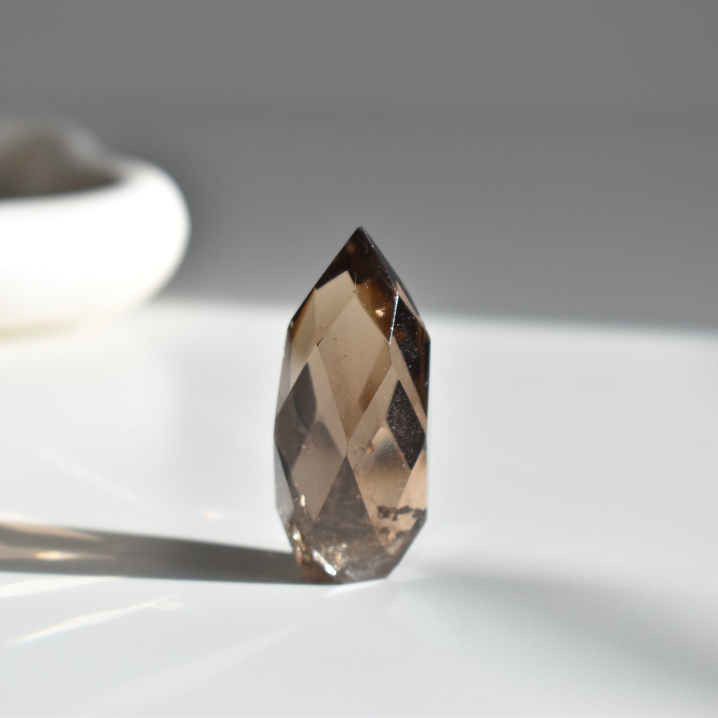 Smoky Quartz Faceted Tower #2