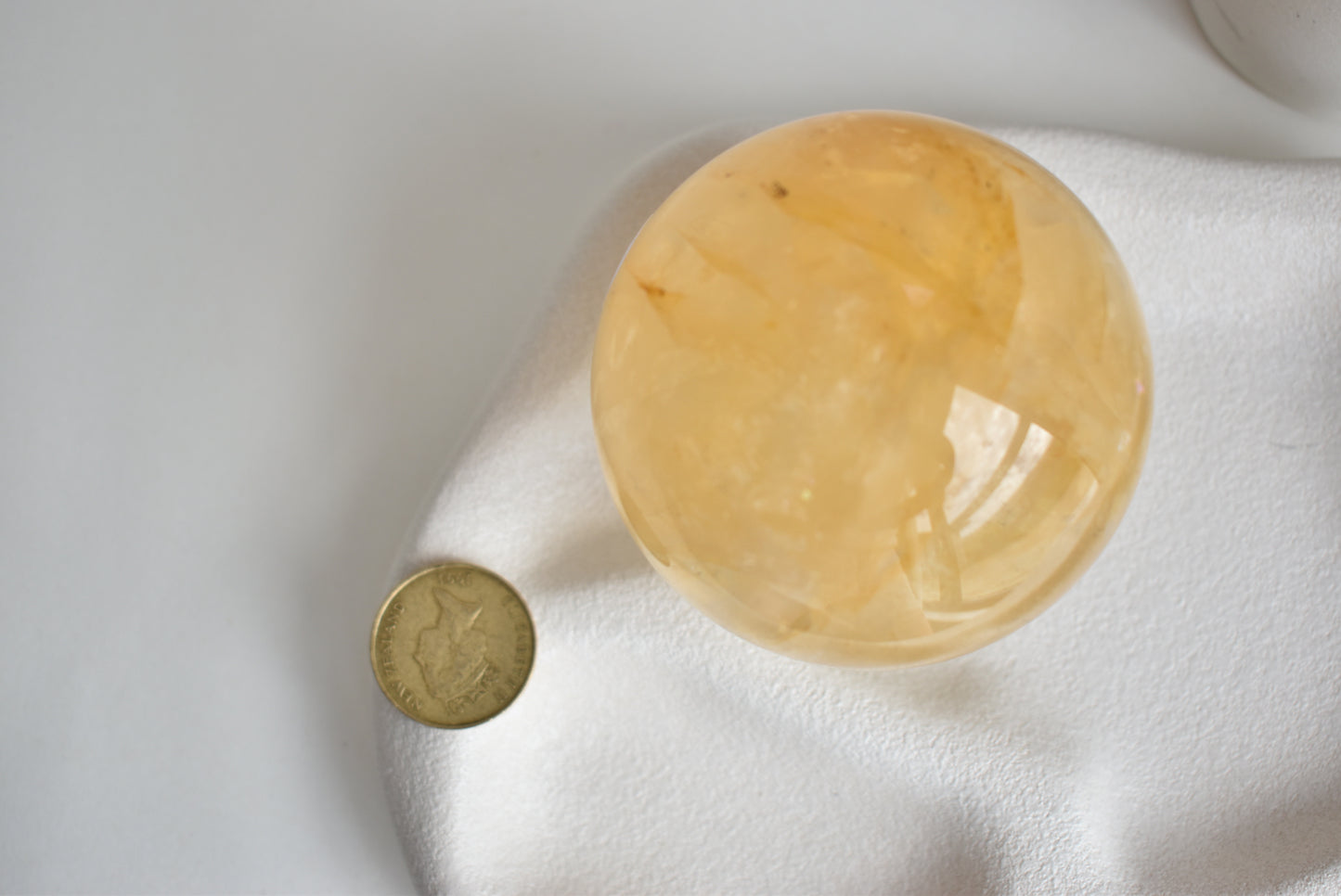 Large Golden Healer Hematoid Quartz Sphere 77mm