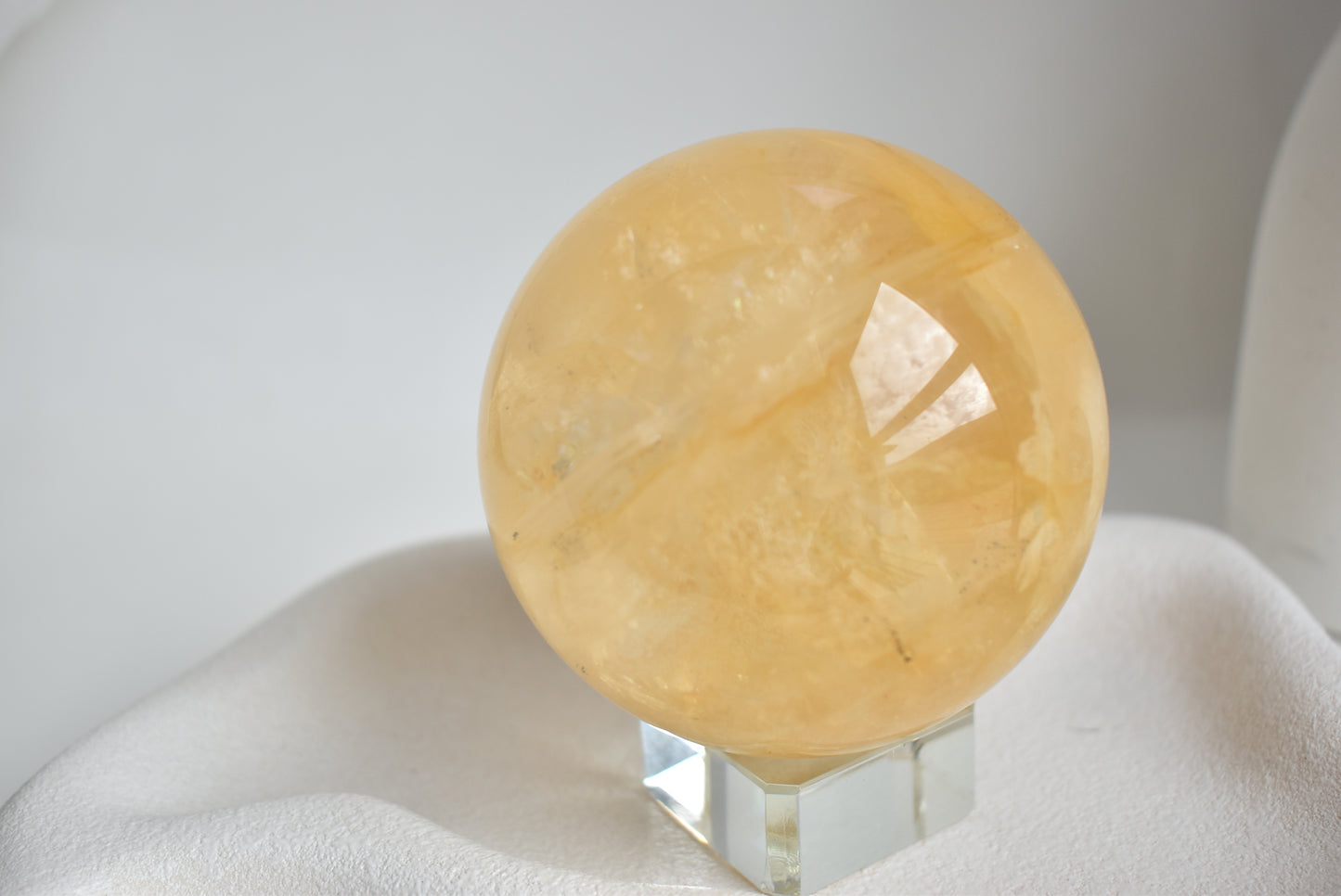 Large Golden Healer Hematoid Quartz Sphere 77mm