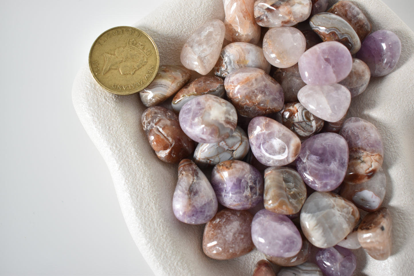 Amethyst Druzy Agate Tumbles