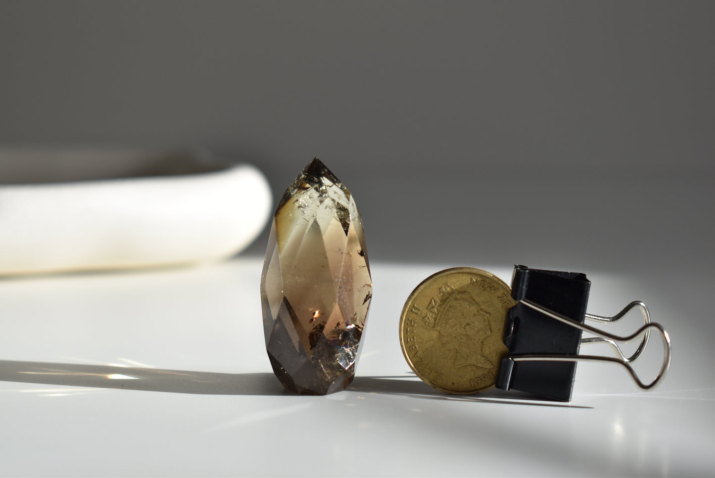 Smoky Quartz Faceted Tower #1