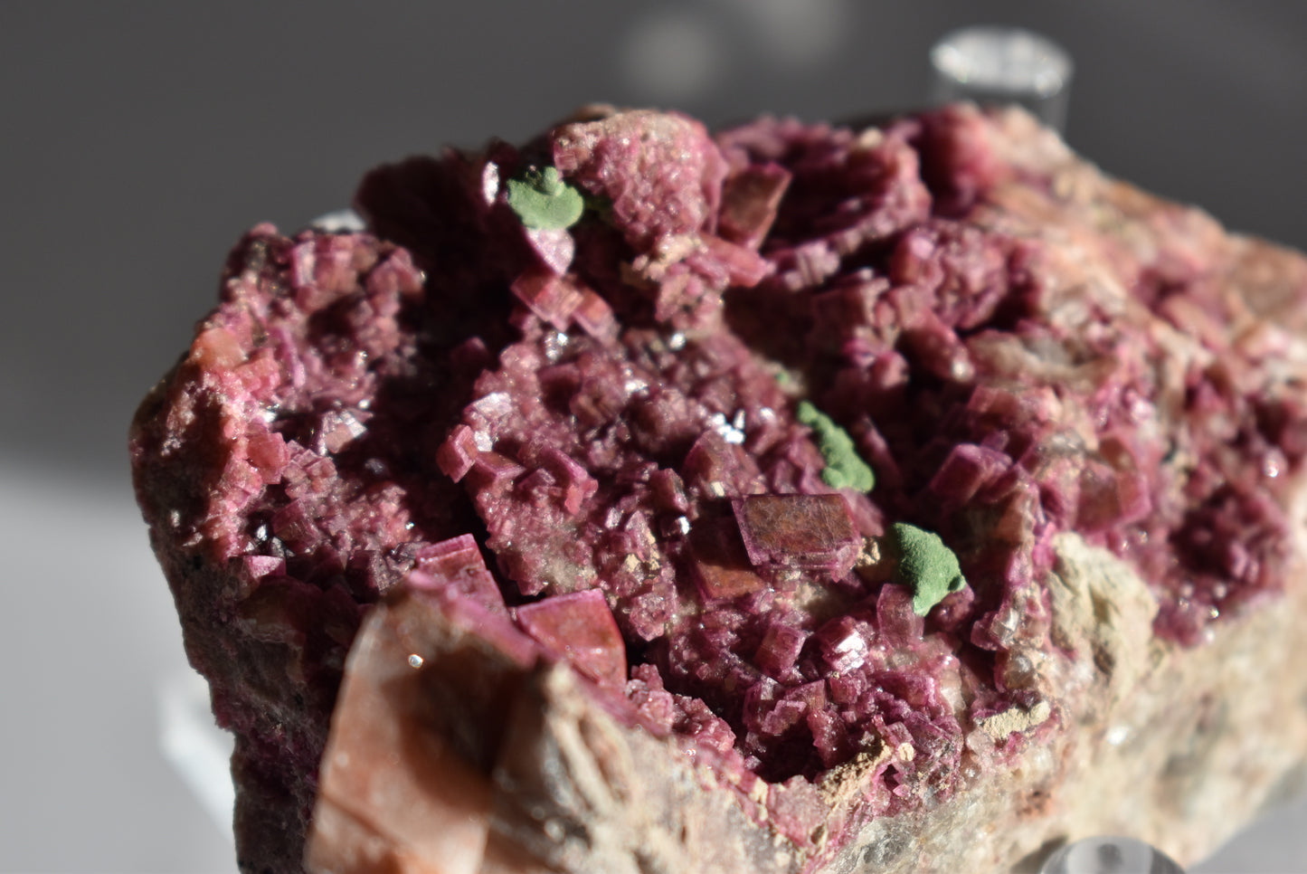 Cobaltoan Calcite with Malachite 304g