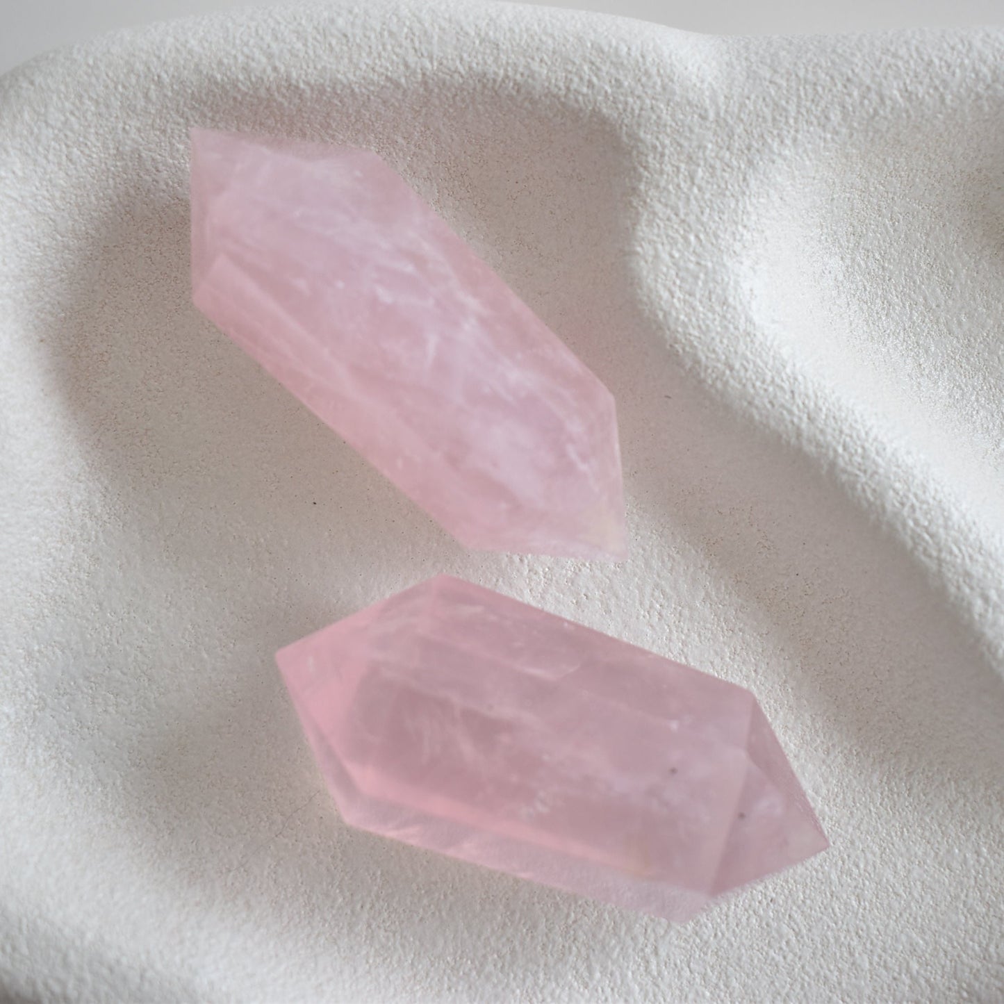 Rose Quartz Double Terminated Point