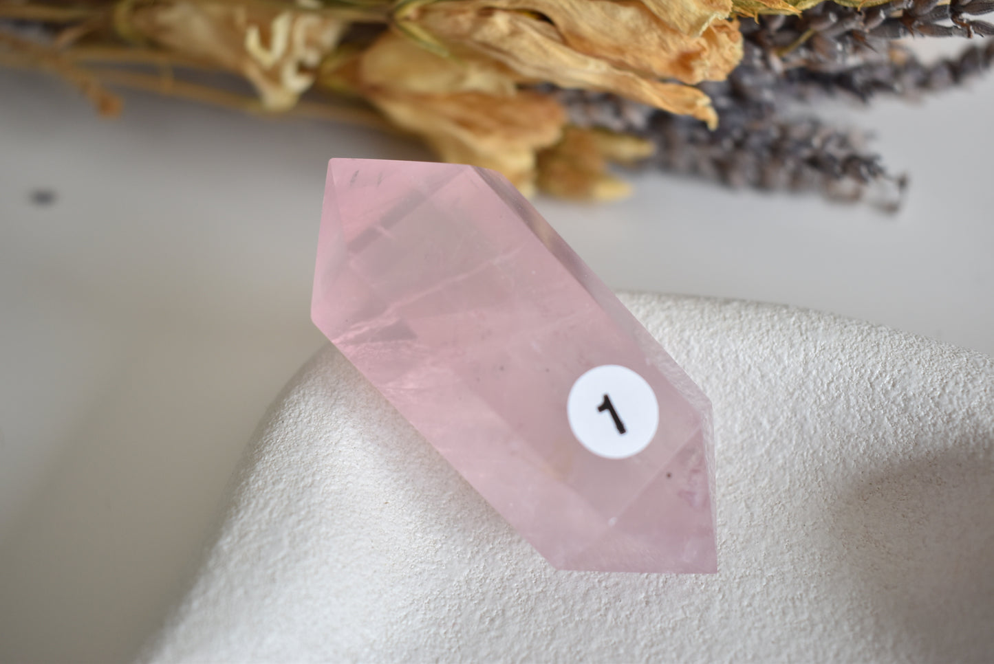 Rose Quartz Double Terminated Point