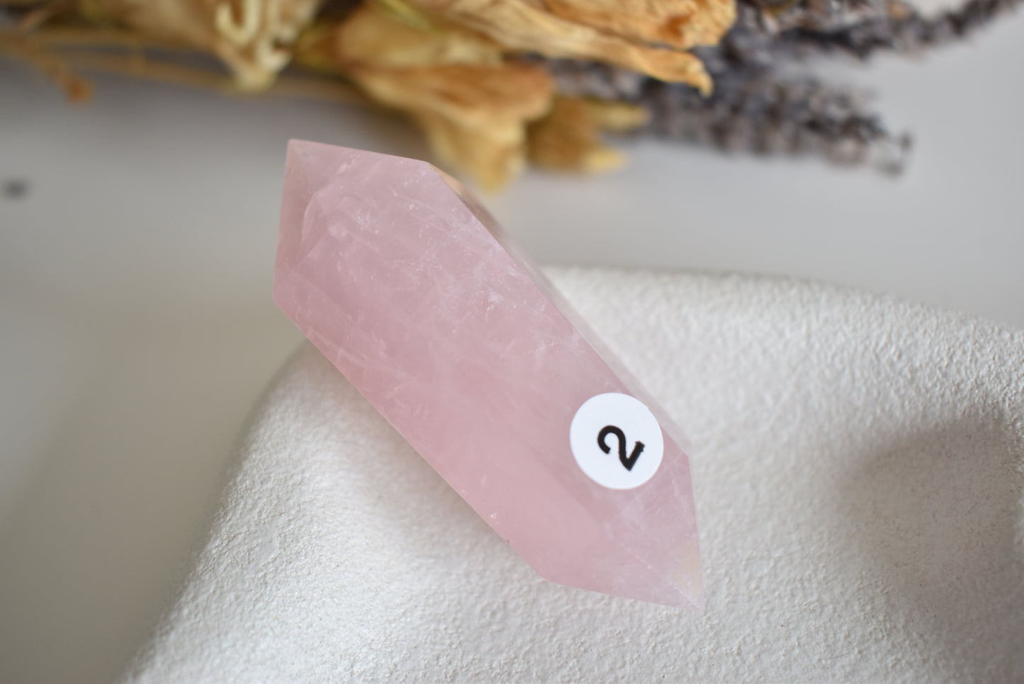 Rose Quartz Double Terminated Point