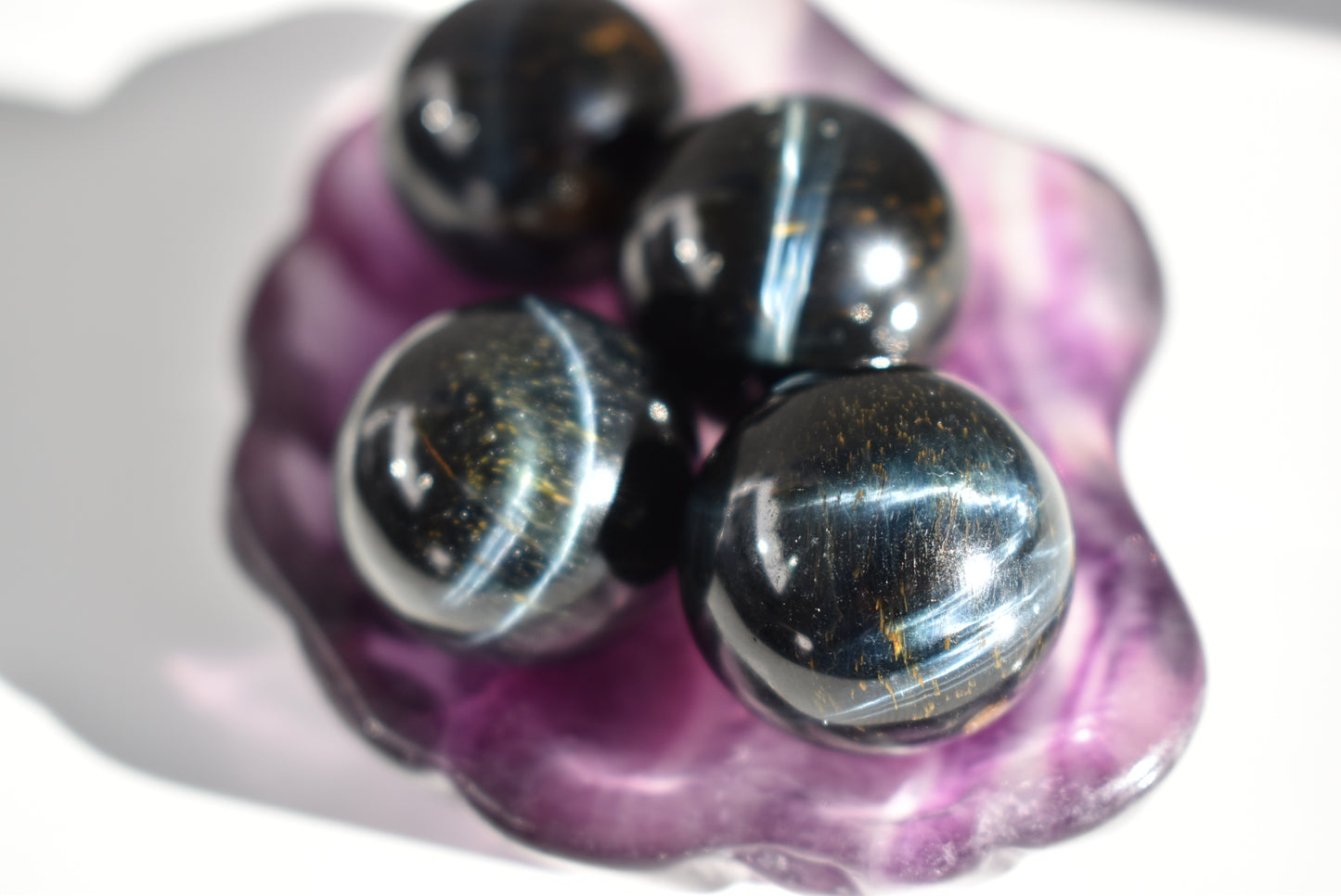 Blue Tigers Eye Baby Spheres