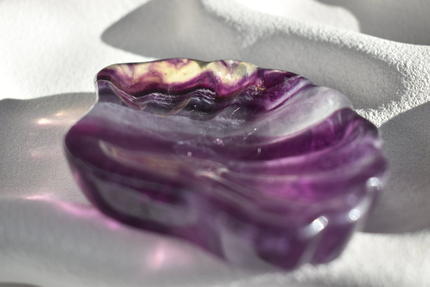 Fluorite Shell Bowl #2