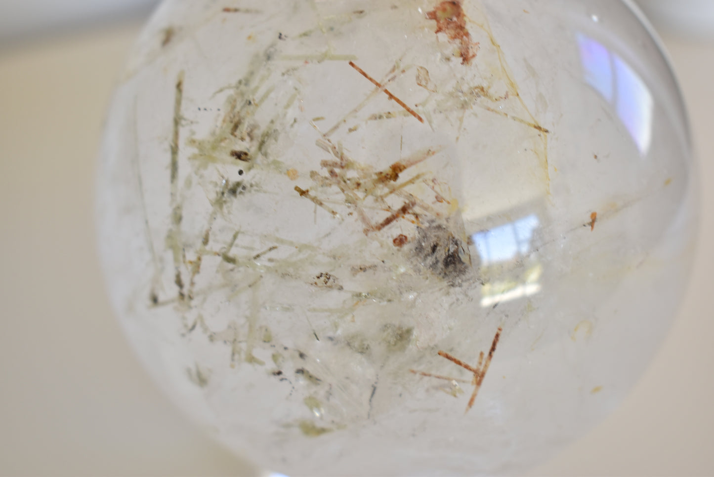 Large Rutilated Quartz Sphere 1.35kg