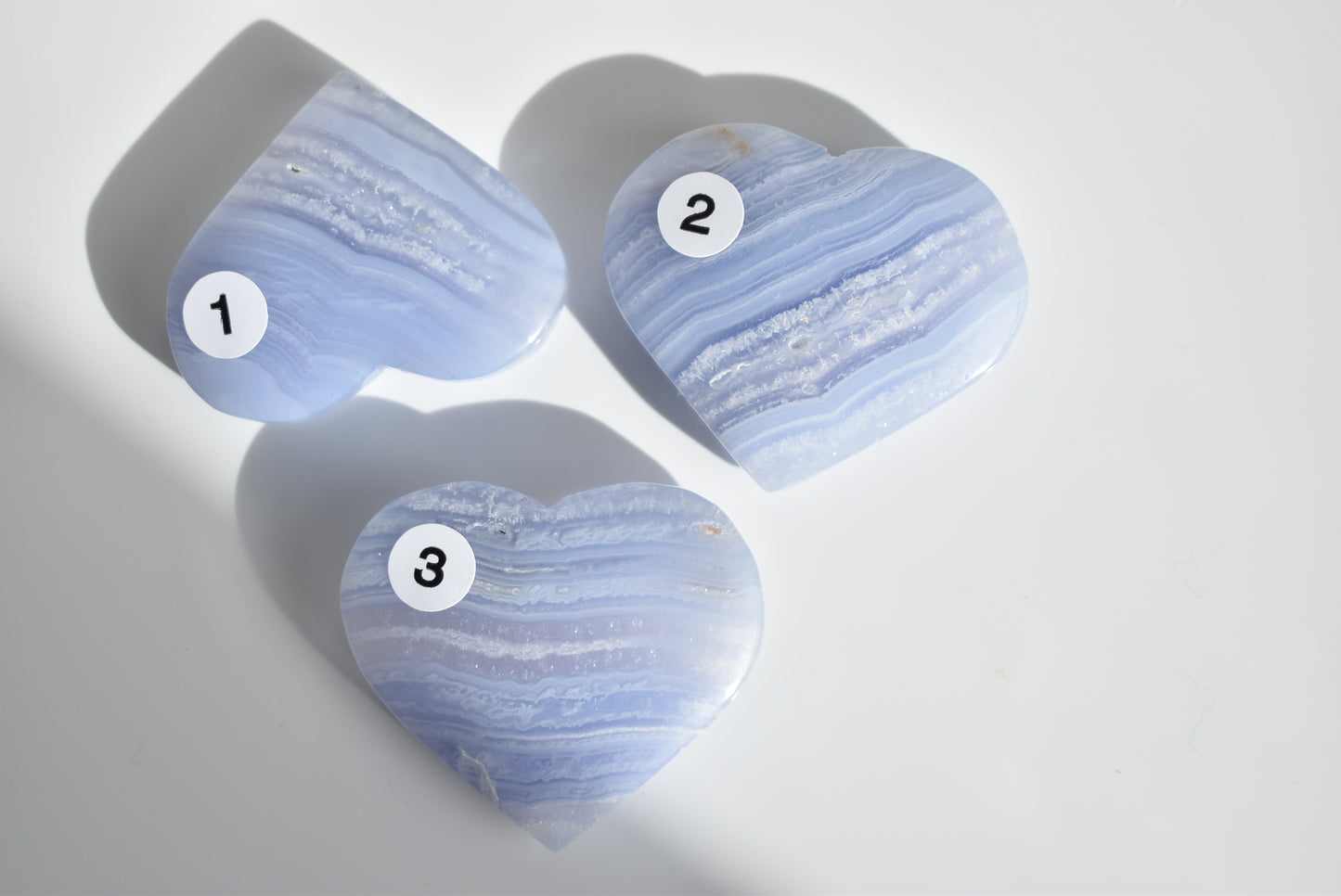 Blue Lace Agate Heart #3
