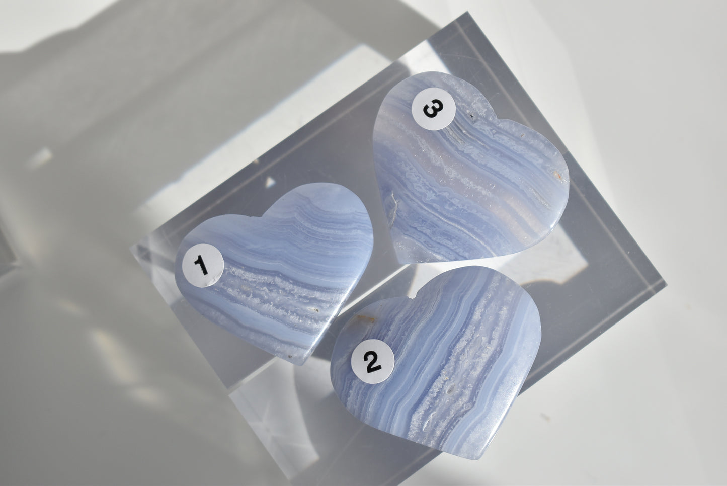 Blue Lace Agate Heart #3