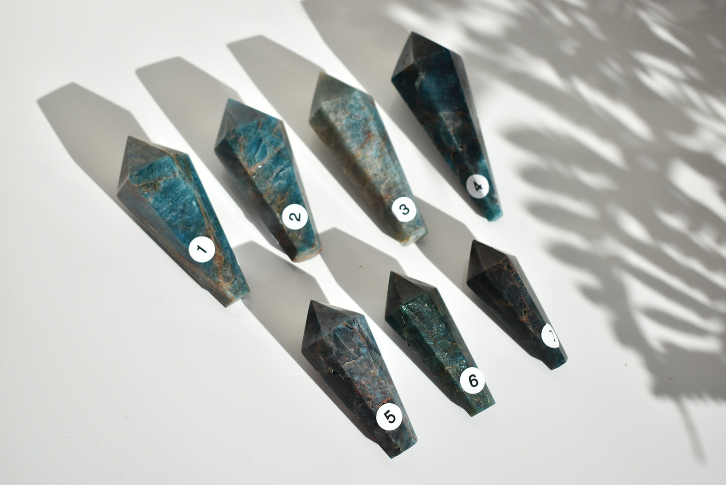 Blue Apatite wands