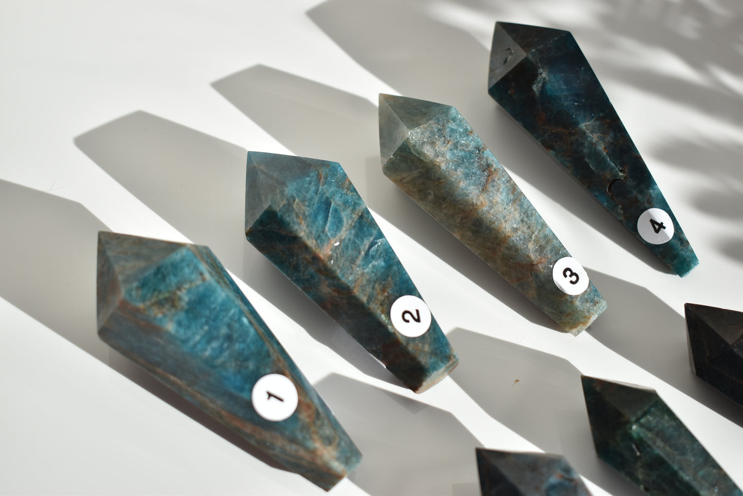 Blue Apatite wands