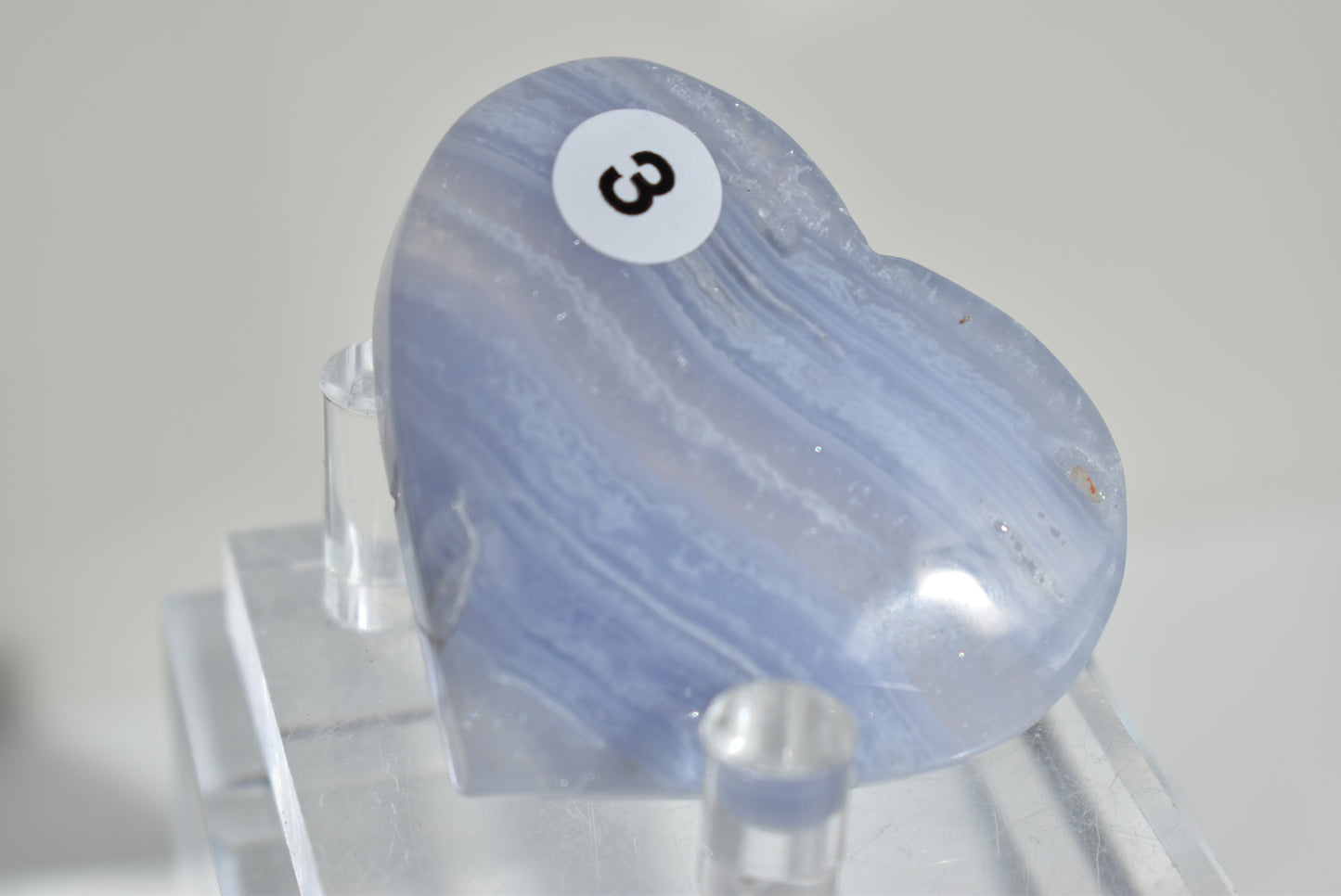 Blue Lace Agate Heart #3