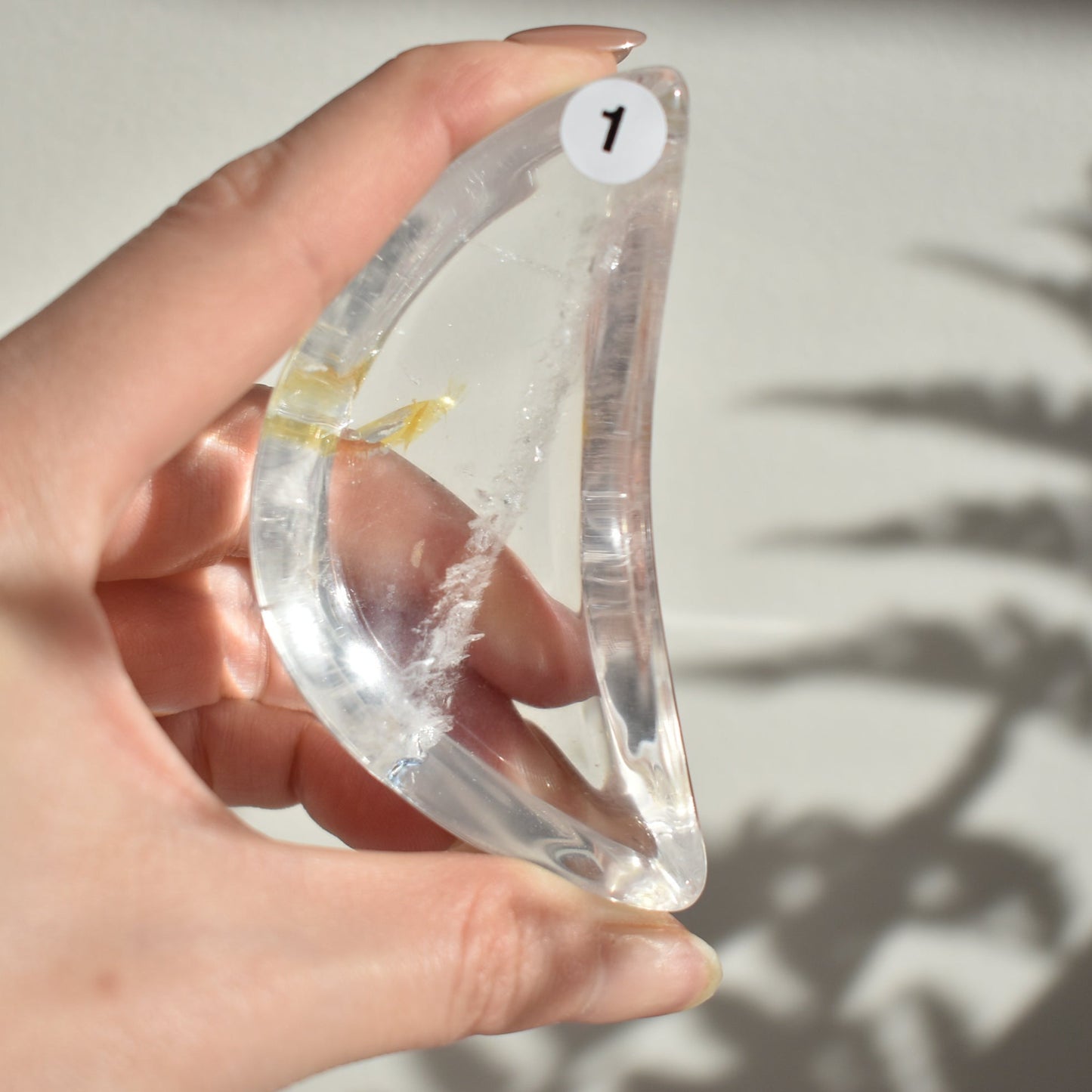 Clear Quartz Moon Bowl