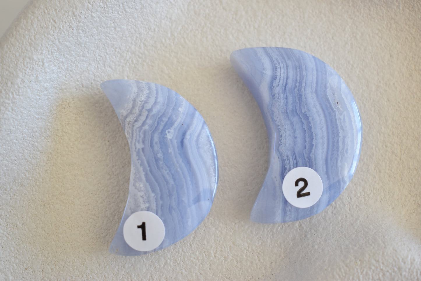 Blue Lace Agate Moon