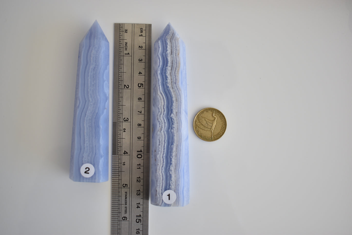 Large Blue Lace Agate Point #2